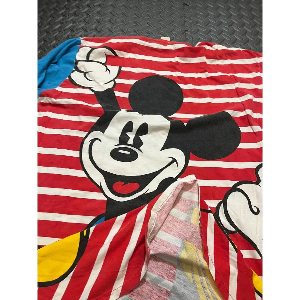 RARE Vintage Mickey‎ Mouse Disney Single Stitch Nigh Gown Shirt AOP OS